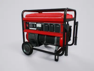 Diesel Generator - PBR Game Ready - 4k textures Low-poly 3D model