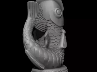 Fish bowl decor 3D print model