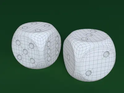 Playing Dice with Rounded Corners Free 3D model