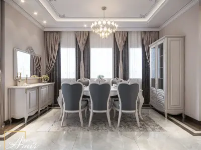classic luxury livingroom house interior design 3d 3D model