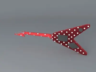 A Jackson Randy Rhoads V guitar Free 3D model
