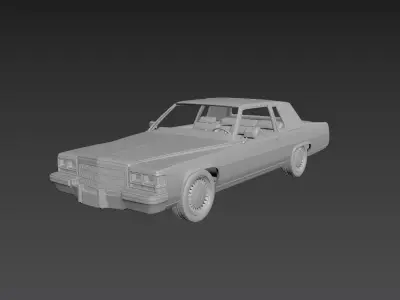 Cadillac FLeetwood Brougham Coupe 1983  3D print model