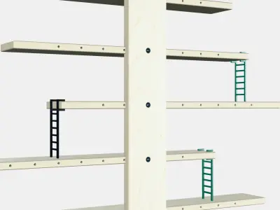 LUSTIGT Wall shelf 3D model