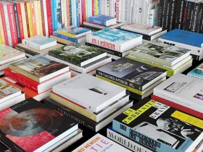 Coffee Table Books - Design and Architecture 3D model