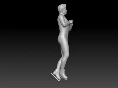 figure skating boy 3 3D print model