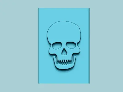 Stamp 36 - Skull - Fondant Decoration Maker Toy 3D print model