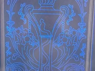 DOOR PANEL WOOD CARVED 3D model