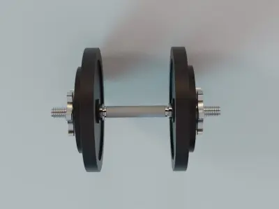 Adjustable Dumbbell - 16 Kg - Gym Equipment Low-poly 3D model