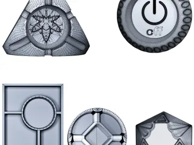 Decorative Stoneware 02 3D model