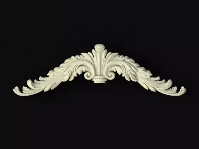 Central decor ornament for furniture 3D model 519