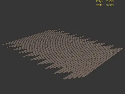Wood Floor Oak Dakota Wildwood 3D model