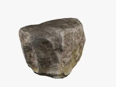 Natural Rock Free low-poly 3D model