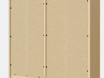 TONSTAD Shelving unit 1 Low-poly 3D model