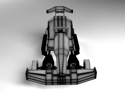Go Kart Racing Car 3D model