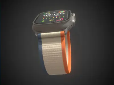 Apple watch Ultra 2 Low-poly 3D model