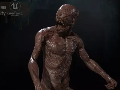 MutantZ1 Low-poly 3D model