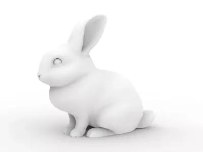 Sculpted Rabbit 3D Printable 3D print model