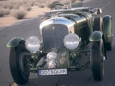 Bentley 4-5 blower 1929 desertstudio 3D model