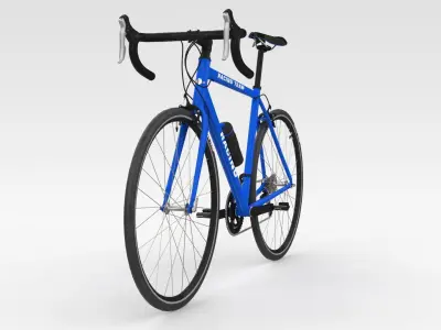 Racing Bicycle - Blue 3D model