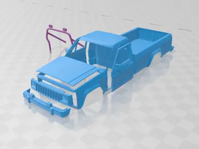 Jeep Comanche MJ 1984 - Body Car STL Model 3D print model