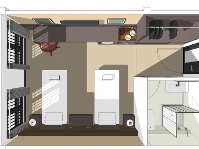 Apartment interior 3D model