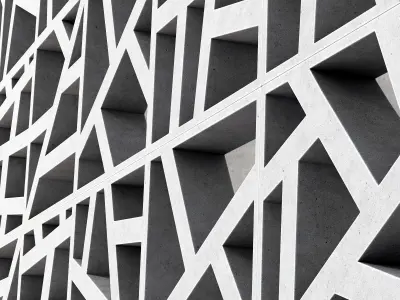 Tile concrete angle line n4 3D model