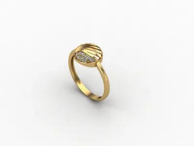 gold ring pint jewelry model 3d stl 3D print model 3