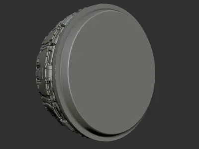 Sci-fi spaceship engine burner 3D model
