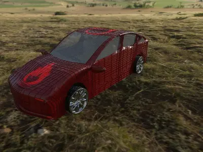 new car Low-poly 3D model