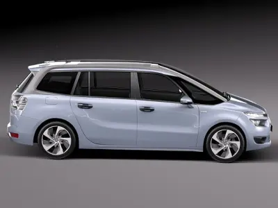 Citroen Grand C4 Picasso -2014 3D model
