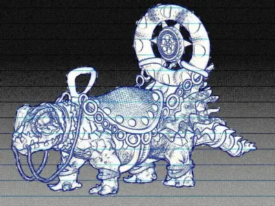 Reptile warrior 3D model