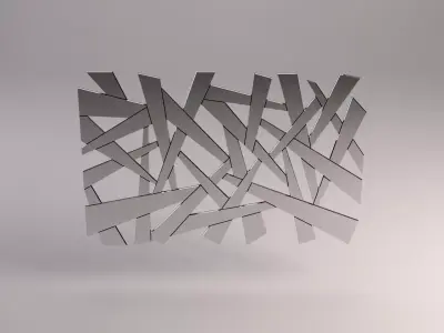 MIRROR---Broken metal pole 3D model