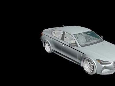 Bentley G70 Low-poly 3D model