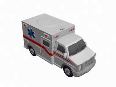 High-Quality Realistic Ambulance 3D Model 3D model