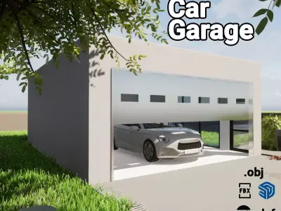 Simple Garage Free 3D model