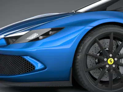 Ferrari 296 GTS 2023 3D model