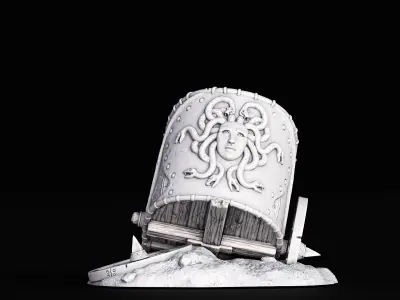 Broken Chariot 3D print model