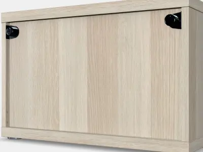 BESTA Shelf unit with door 48 Low-poly 3D model