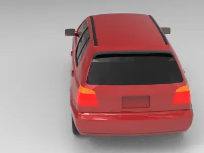 VW GOLF 1998  3D model
