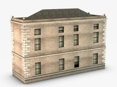 Castle ward house 3D model