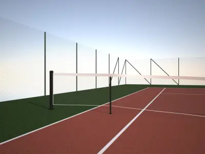 TennisCourt Free 3D model