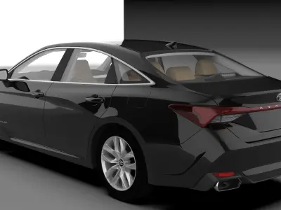 TOYOTA AVALON 2020 XLE HQ INTERIOR Rear Bumper Support 3D model 3D model