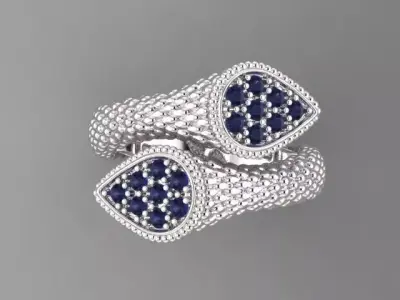 COCKTAIL RING 3D PRINTABLE MODEL 3D print model