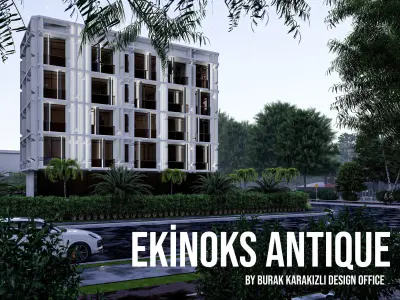 Modern Luxury Apartment Building  3D model