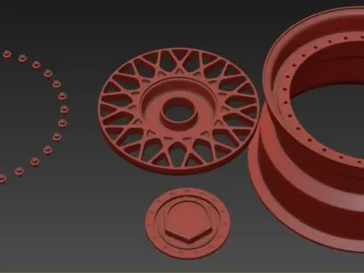 BBS RM Wheel 3D print model