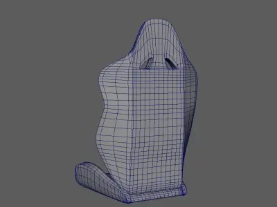 Real Scale Gaming Chair 3D model