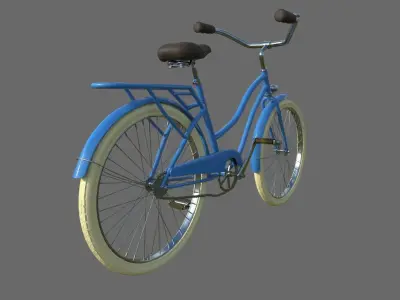 Classic bike 3D model 3D model