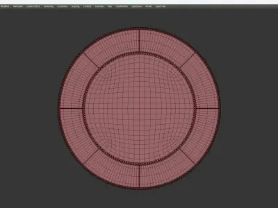 CROWN MIRROR Low-poly 3D model