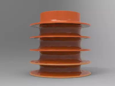 Halo Vase Low-poly 3D model