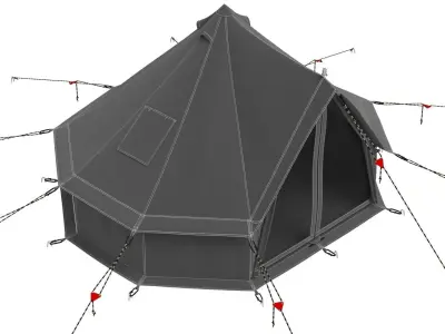 Regatta Canvas Bell Tent 3D model